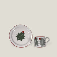 Holly Santa Small Mug & Side Plate