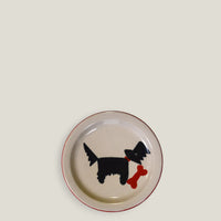 Red Scottie Dog Santa Small Mug & Side Plate