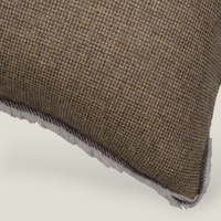 Helmsdale Highland Tweed Fringed Cushion Cover